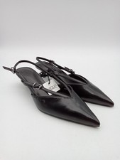 M&S Womens Patent Kitten Heel