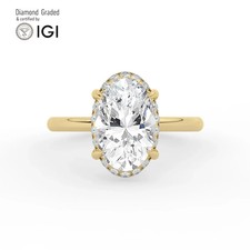 Oval Diamond Engagement Ring