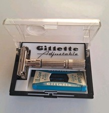 Vintage Gillette Adjustable Razor Set (1960s) - Excellent Condition