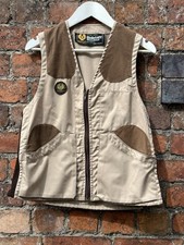 Vintage Belstaff Gilet Waistcoat Vest Moleskin Patches Underarm To Underarm 40”