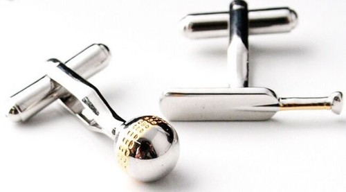 Pair cricket cufflinks shirt - pair,
