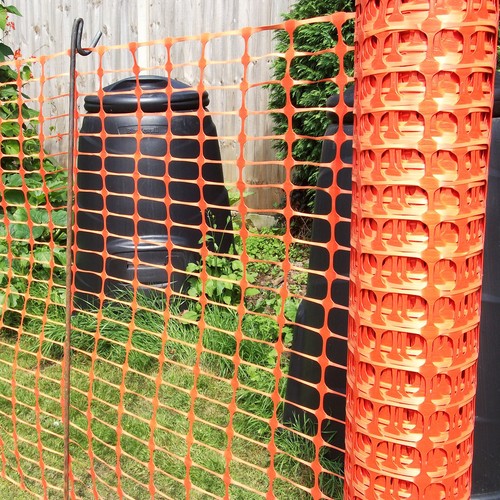 Orange barrier mesh - orange, safety