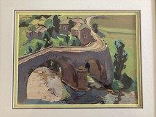 Gouache painting landscape