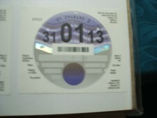 TAX DISC blank......31st