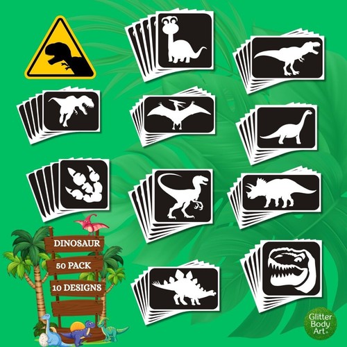Dinosaur glitter tattoo - 50,
