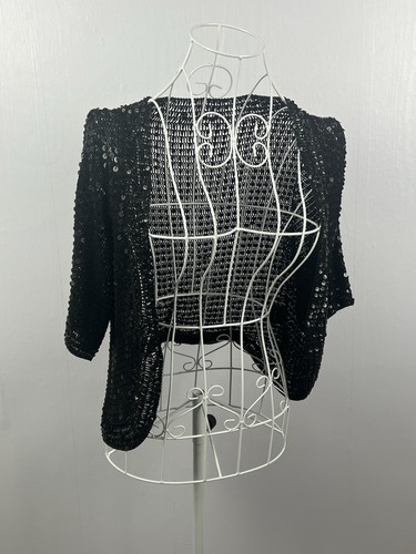 Unbranded black sequin bolero - unbranded,