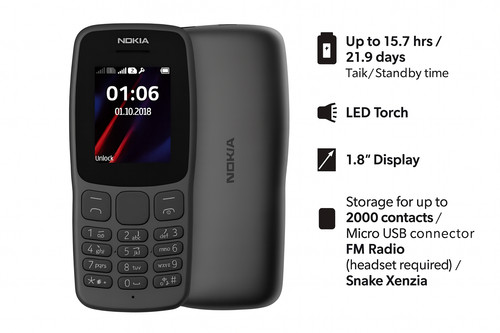 Genuine nokia 106 - genuine, dual
