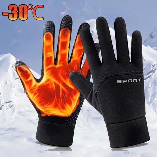 Winter warm gloves touch - winter,