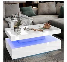 Lift Top LED Coffee Table with