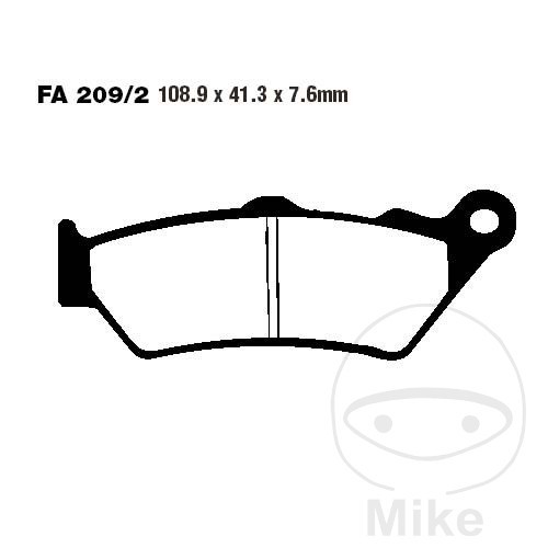 Ebc standard brake pads altn - ebc,