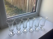 Vintage 1970's Derma Set Of 6 Medium Sherry Schooner Glasses 11cm