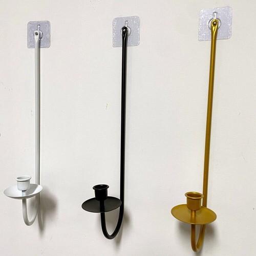 Metal wall candle sconces - wall,