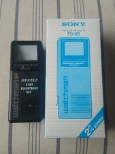 Rare Boxed Sony Watchman FD-9B Portable TV 'definitely a dry blackthorn day'