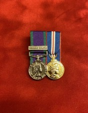 Miniature Mounted GSM Northern Ireland & Queens Golden Jubilee Medal Ready