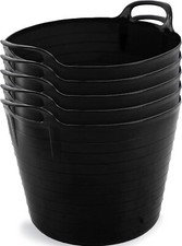 3 x BLACK 26 Litre Large Flexi