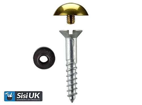 Mirror screws polished chrome - mirror,
