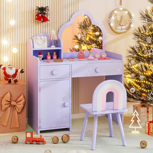 Kids vanity table - kids, chair