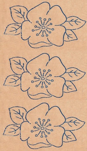 Vintage embroidery transfer - vintage,