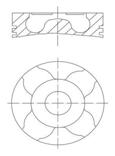 Piston mahle fits - mahle, man