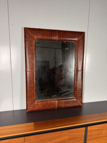 Brown leather framed - framed, luxury