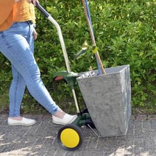Plant Pot Mover Trolley Adjustable Clamp Rubber Buffers Steel Frame 75kg Wheels