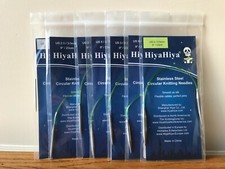Hiya Hiya Stainless Steel Fixed Circular Knitting Needles 9"/23cm to 60"/150cm 