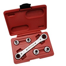 New/ Unused NEILSEN 5 Piece GO-THRU Stud Extractor Set Hex Head Manual CASED S81