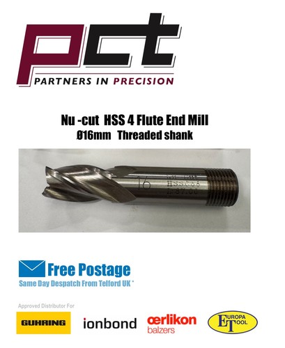 16mm flute end mill hss - 16mm, mill.