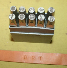 Saddlers leatherworkers Harness makers  set of  10 Number  stamps