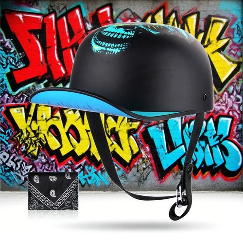 Retro open face motorcycle - open,