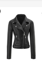 Women black leather - ,