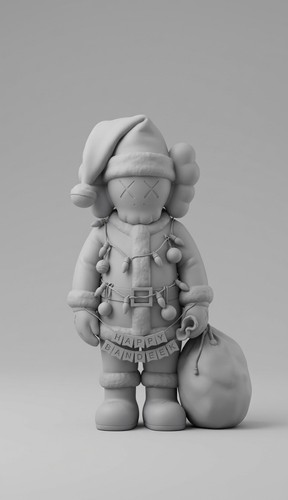 Christmas kaws style figure - style, figure–