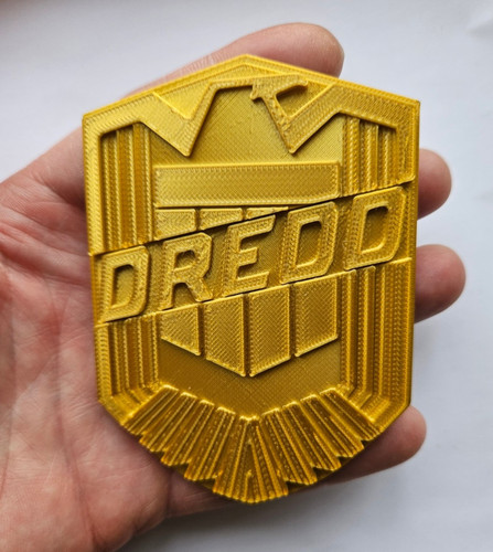 Judge dredd badge 3d - 3d, printed