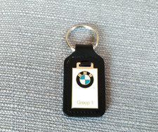NEW BMW BLACK LEATHER KEYRING