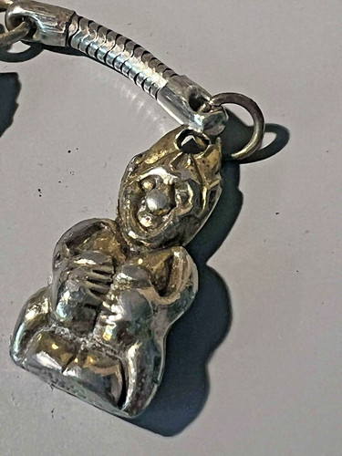 Vintage lucky pixie charm key - lucky,