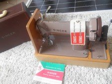 1960s Vintage Singer 185k Hand Crank Sewing Machine In Pristine Condition