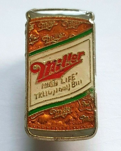 Miller advertising pin badge - miller,