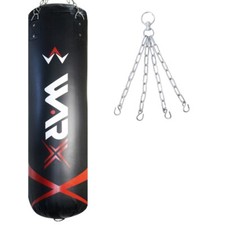 WARX 4ft Filled Heavy Punch Bag and Chain / Punchbag / Kick bag /Training / Gym.