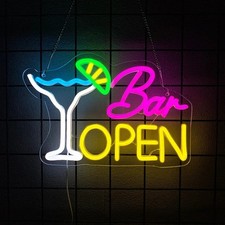 Bar Open Neon Sign For Wall
