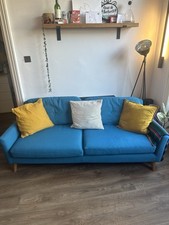 Made.com Blue 3-Seater Sofa -