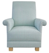 Gingham Fabric Adult Chairs
