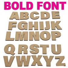 Wooden Bold Letters & Numbers