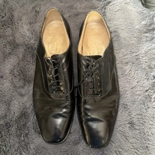 Bally black leather cap toe - black,
