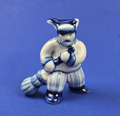Vintage gzhel russian pottery - gzhel,