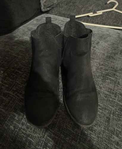 Womens suede affect ankle