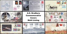 A.G. Bradbury Commemorative Covers - Multi Listing