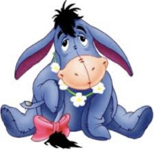 Eeyore cross stitch - eeyore,