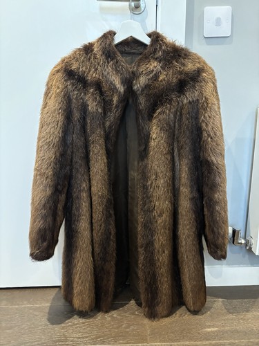 Women vintage real fur midi - women's,