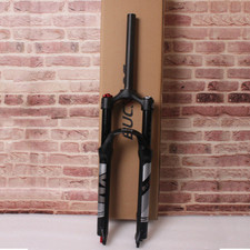 26" MTB Bike Air Suspension Fork 120mm Travel 1-1/8" Disc Brake 9mm QR Rebound