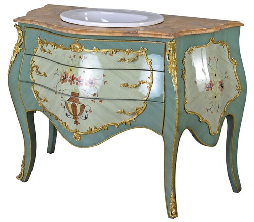 Sink cabinet antique bathroom